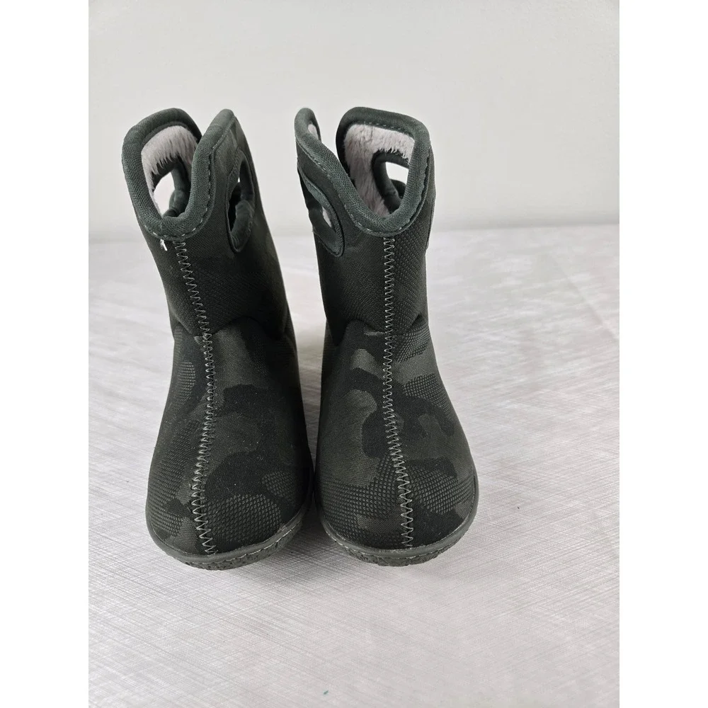 Bogs Baby Bogs Camo Waterproof Insulated Winter Boots Green Kids Size 8